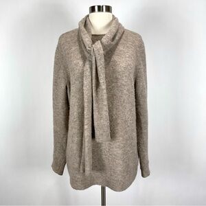COS alpaca wool blend scarf tie sweater